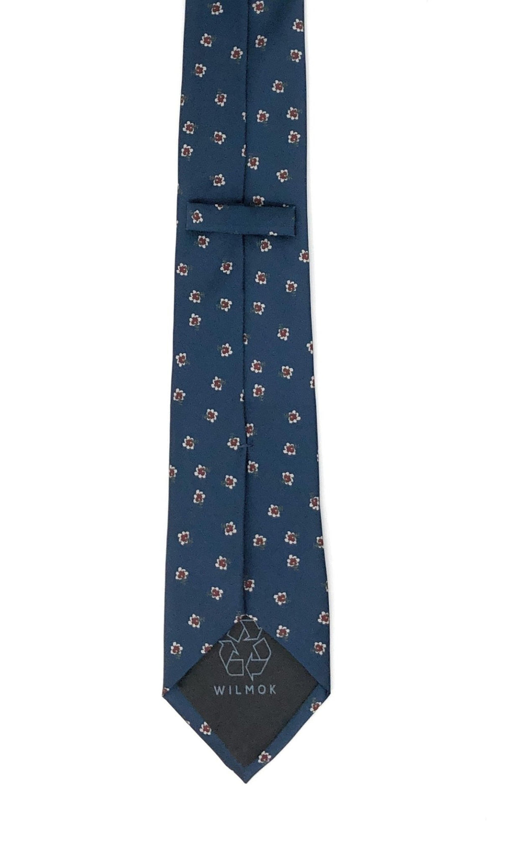 Navy Blue & Light Blue Floral Tie