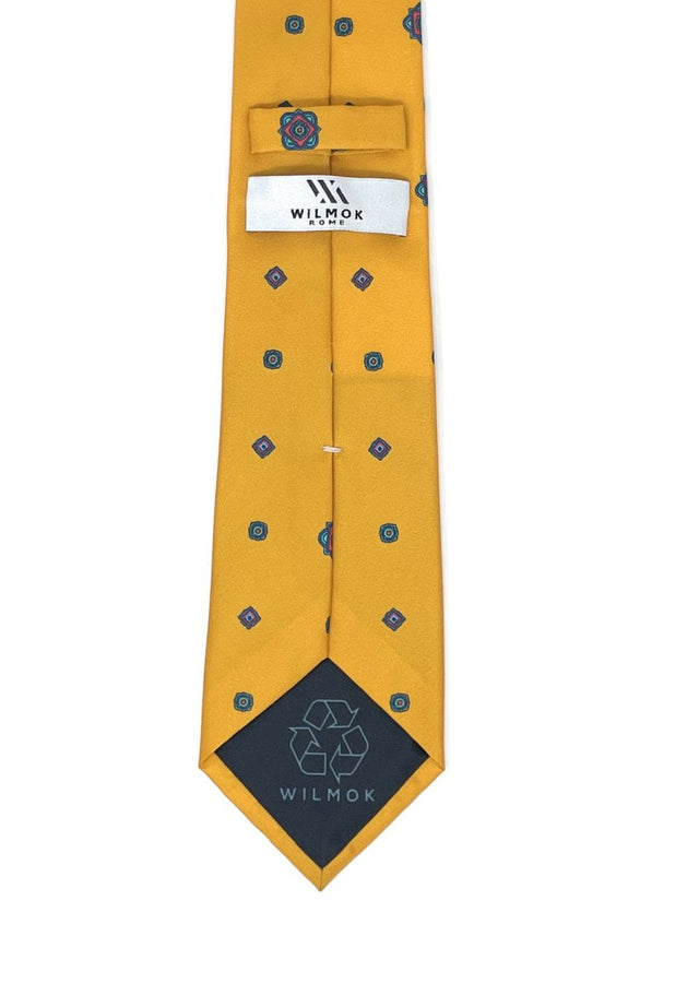 Sunflower Yellow Medallion Tie - Wilmok