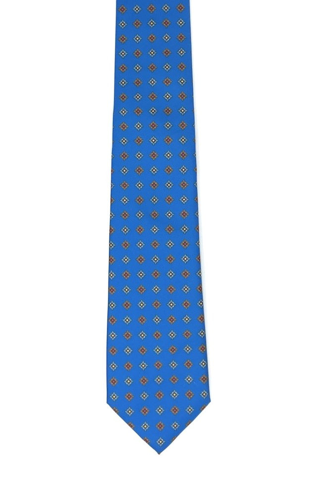 Sustainable Blue Diamond Tile Tie - Wilmok