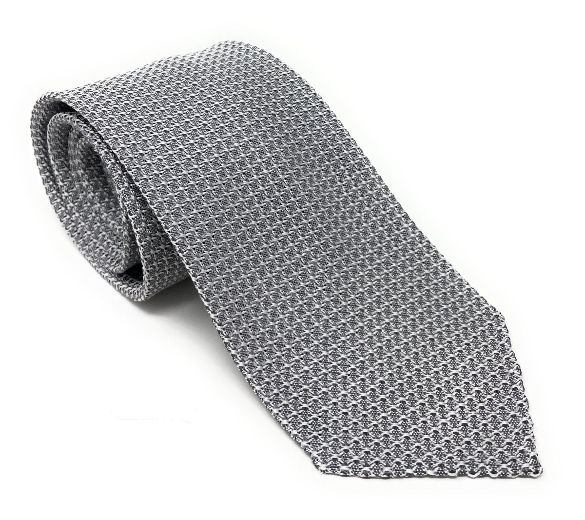 Grenadine Silk Tie - Silver | Light Grey – Wilmok