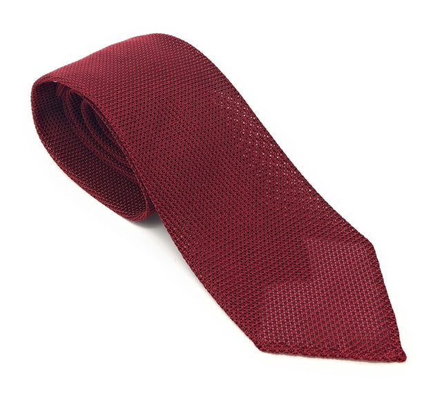 Dark Red Grenadine Tie, Made in Italy