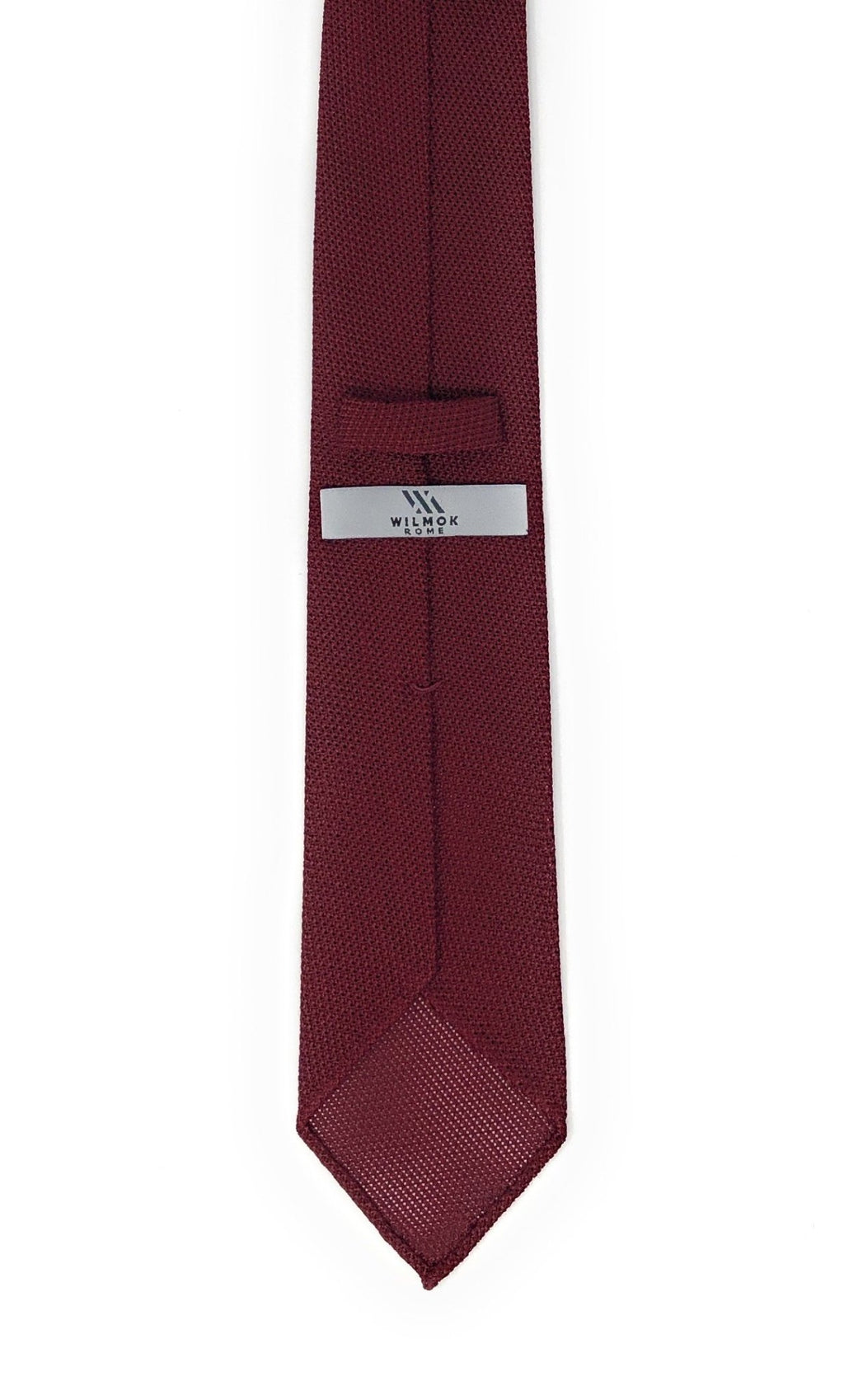 Dark Red Grenadine Tie | Made in Italy | Wilmok