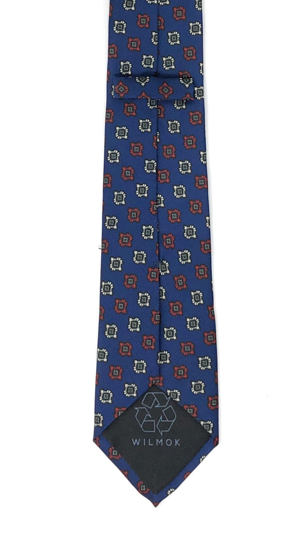 Recycled Plastic Diamond Vintage Blue Tie – Wilmok